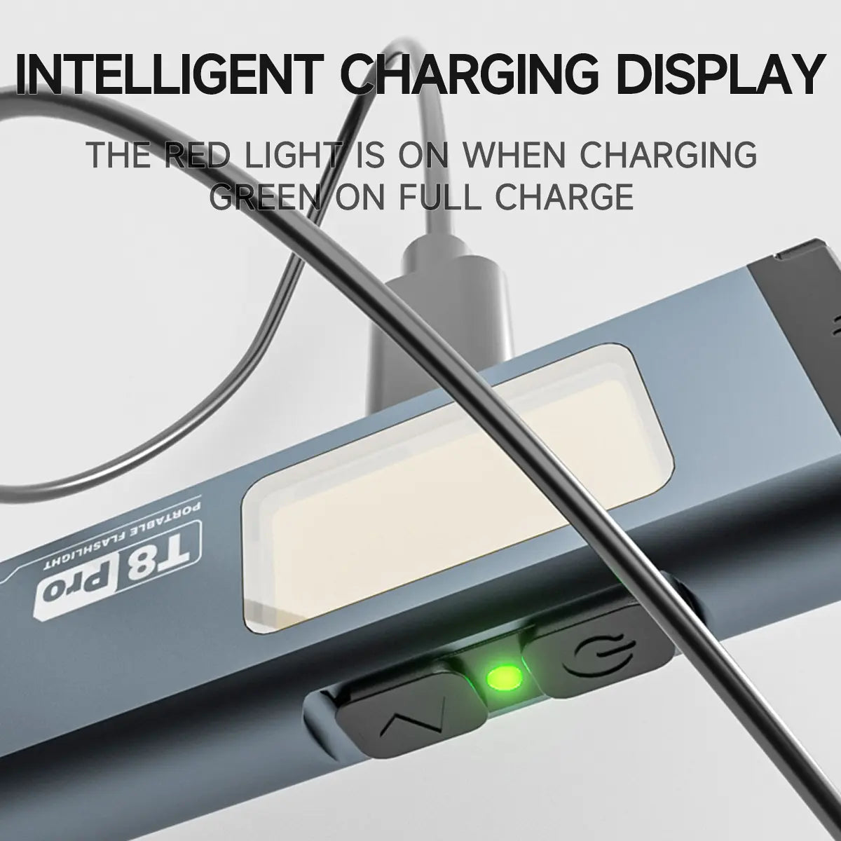 T8 Multi-Mode Pocket LED Flashlight - 1000 Lumens, Type-C Rechargeable, IPX4 Waterproof, Aluminum Alloy, Red and White Flashing, Pocket Flashlight Pleasure Silicone Flashlight