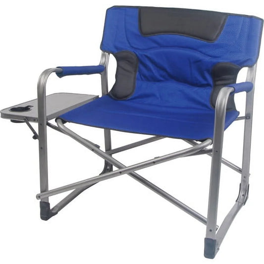 Director Chair XXL, Blue, Adult, Camping, Weight Capcity 400 Lbs.
